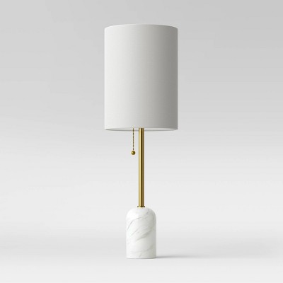 marble base table lamp