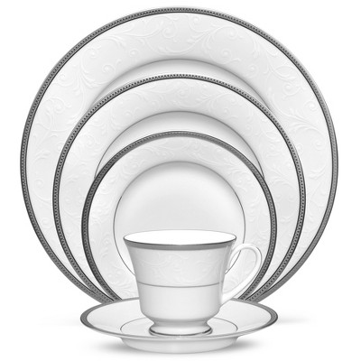 Noritake Regina Platinum 5-Piece Place Setting