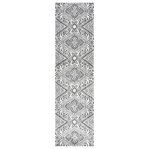 World Rug Gallery Cream Black Geometric Pattern Indoor Area Rug - 1 of 4