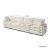 Modern Sectional Sofa 134 Inch 4-Seater Cloud Couch with Chenille Deep Seat Couches for Living Room, Bedroom and Apartment - 3 of 4
