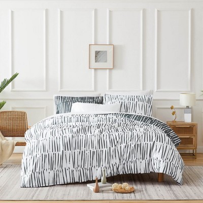 thumbnail image 2 of Bare Home Washed Duvet Cover & Sham Set – Ultra-Soft Microfiber – Hypoallergenic 2 of 4
