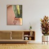 Amanti Art Green On Orange by Raisa Zwart Canvas Wall Art Print Framed - 4 of 4