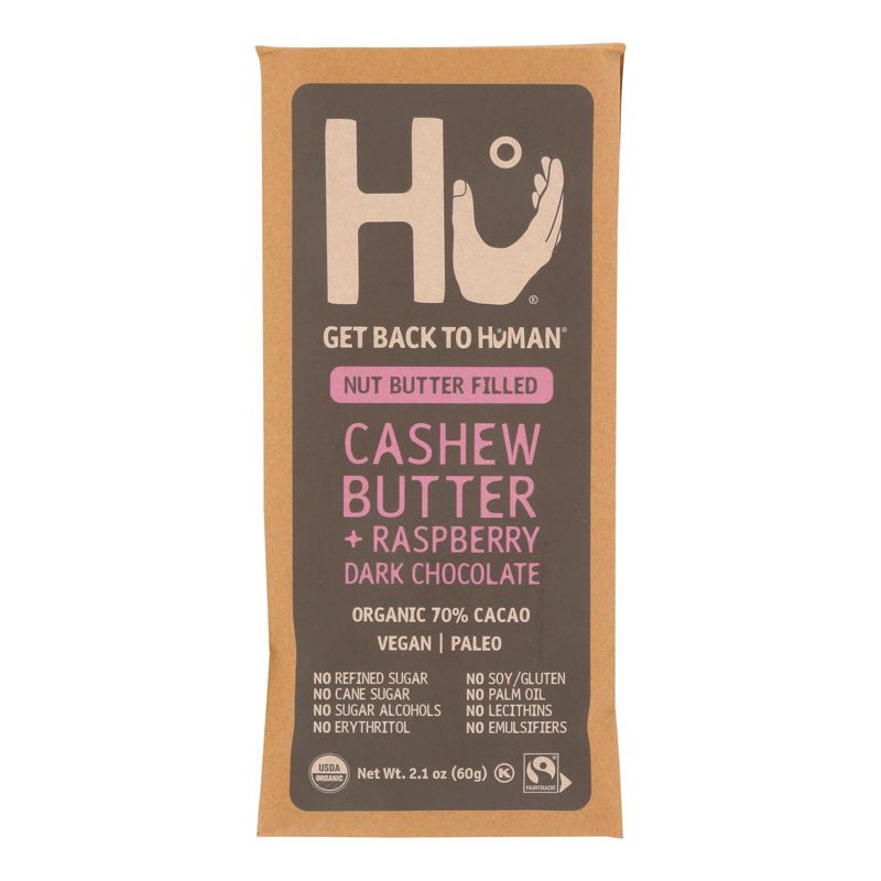 Hu Cashew Butter and Raspberry Dark Chocolate Bar - Case of 12/2.1 oz, 2 of 8