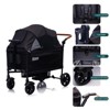 Itopfox Wagon Stroller for Lightweight Folding Travel Push-Pull Double Stroller for Newborn & Toddler with 5-Point Harness, Adjustable Canopy & Tray - 4 of 4