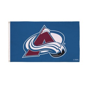 NHL Colorado Avalanche 3' x 5' Outdoor Durable Flag with Grommets, Heavy Duty Flag & Banner for Outdoor Garden Patio, Indoor Wall Decor Flag - 1 of 4