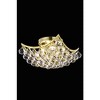 Elegant Lighting Corona 4 light Gold Flush Mount Clear Royal Cut Crystal - 3 of 3