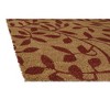 Kate Aurora Rustic Leaves Coir Bristled Outdoor All Season Welcome Mat - 18"x30" - 2 of 3