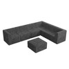 130.32" Modern Minimalist Corduroy L-Shape Modular Sectional Sofa, No Assembly Needed, 7-piece Free Combination Sofa - 3 of 4