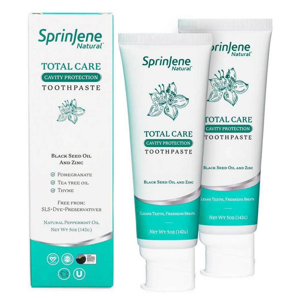 Photos - Toothpaste / Mouthwash SprinJene Natural Total Care Cavity Protection Toothpaste - 5oz/2ct