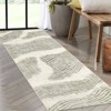 Contemporary Abstract Spray Print Area Rug Ultra Thin Low Pile Machine Washable Stain Resistant Non Slip Non Shedding Floor Carpet - 2 of 4