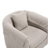 GlasFlength Accent Chairs Swivel Accent Chair Chenille Barrel Armchair with Ottoman Set Modern Side Chair for Room, Gray, 27"*24.6"*24.8" - 4 of 4