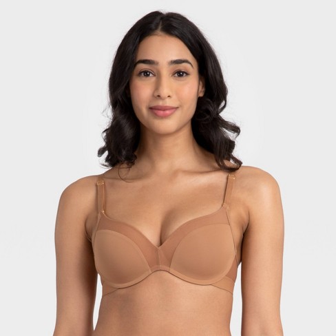 All.You.LIVELY Women's No Wire Push-Up Bra - Warm Oak 32DD