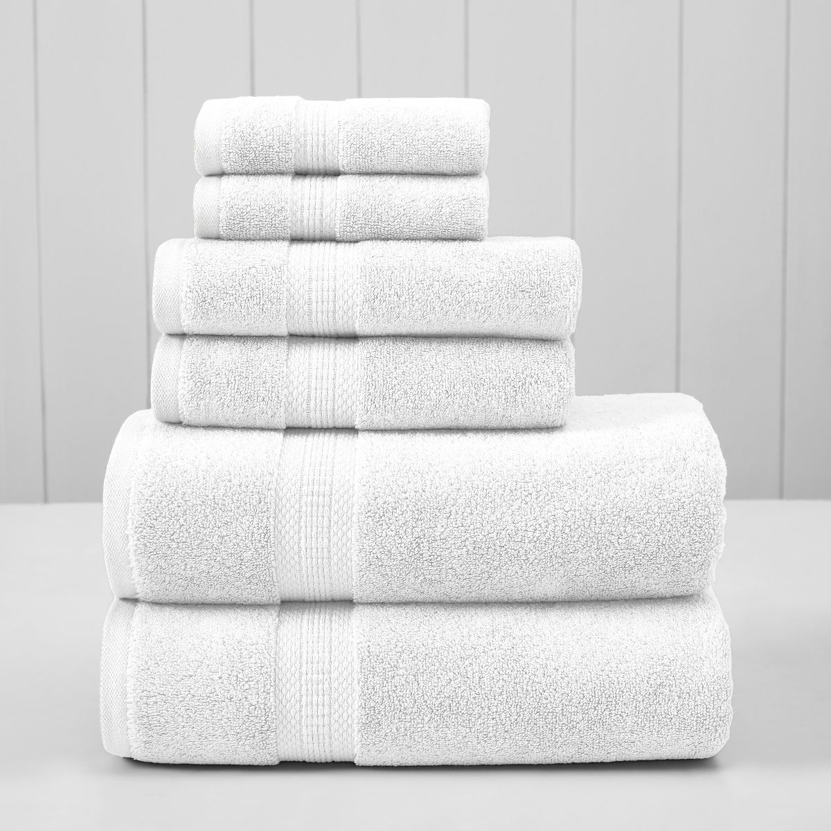 Modern Threads Rayon from Bamboo and Cotton Blend 6-pc Bath Towel Set (2 Sets)