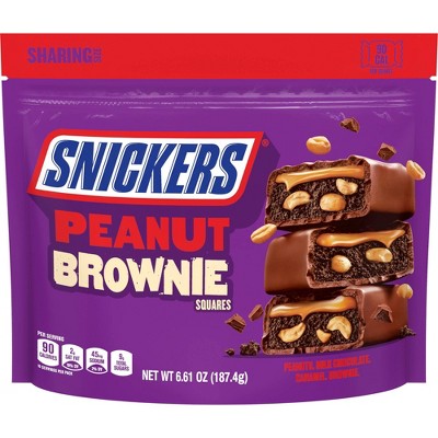 Snickers Peanut Brownie Fun Size Sharing Bag - 6.61oz