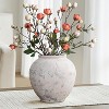 LuxenHome 10.7" Mottled Gray Cement Globe Vase, Round Decorative Accent for Home Decor Multicolored - 2 of 4