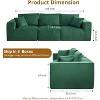 108" Cloud Couch Modular Sectional Sofa with Deep Seat Modern 3-Seater for Living Room Apartments & Small Spaces, No Assembly Required, Green - 2 of 4