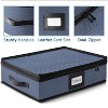 StorageBud Fine China Storage Containers, Durable Dinnerware Storage Set, Hard Shell Quilted Dish Storage Boxes with Felt Dividers - 2 of 4