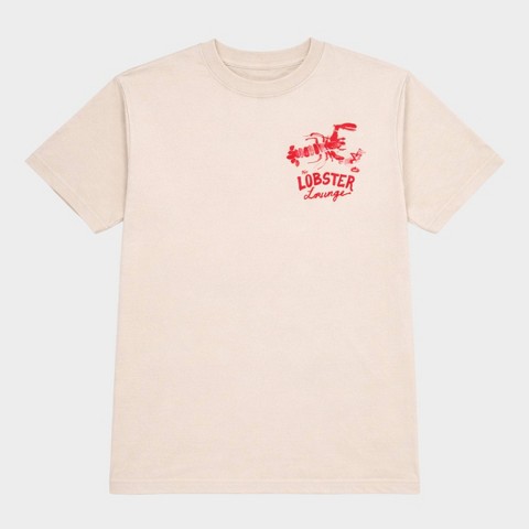Мужские футболки Ripple Junction Men's Lobster Lounge Short Sleeve Graphic T-Shirt - Sand S