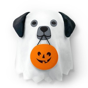 13"x10" Halloween Ghost Dog Novelty Plush Pillow - Bullseye's Playground™ - 1 of 3