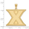 Black Bow Jewelry 14k Yellow Gold Xavier Musketeers NCAA Extra Large Pendant - 2 of 3