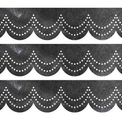Creative Teaching Press® Chalk It Up! Dotted Scallops EZ Border, 48 Feet Per Pack, 3 Packs