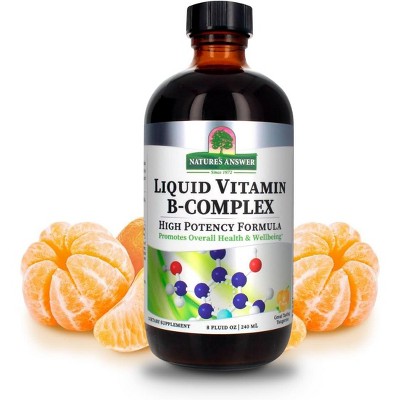 Nature's Answer - Liquid Vitamin-B Complex, High Potency Fomula, 8 Oz
