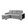 Mid-Century Modern L-Shaped Sectional Sofa with Pull-Out Sofa Bed, USB Port, and Storage Chaise - 4 of 4