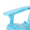 Malibu Outdoor Acacia Wood Adirondack Chair Teal - Christopher Knight Home: Rustic, Foldable, Weather-Resistant - 2 of 4