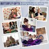 Dazzling Purple Butterfly Blanket,Embracing Romantic Warmth,Thick and Warm,Versatile for Bedroom and Living Room Blanket - 3 of 4