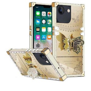 Entronix Case Compatible with iPhone 16E - [Rectangular] Luxury Butterfly Grip Stand - 1 of 4