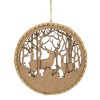 Northlight 2-D Reindeer Family Silhouette Christmas Ornament Disc - 4.5" - Brown - 4 of 4
