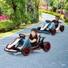 Jojoka 24V Go Kart for Kids Pedal Drift Kart with 2x150W Powerful Motors, Slow Start, Built-in Music - 3 of 4