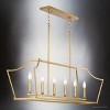 Urban Ambiance Luxury English Country Indoor Chandelier,  15-1/8''H x 13"W x 42''D,  Brushed Bronze Finish, UHP4773 - 3 of 4