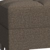 HomeRoots 52" Brown Chenille Tufted Storage Ottoman - 4 of 4