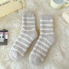 Anna-Kaci 3 Pairs Plush Crew Socks with Cozy Striped Design - 2 of 4