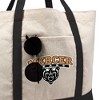 Mercer University Primary Logo Canvas Tote Bag With External Pocket, Reusable Shoulder Bag for Shopping, School, Beach - 2 of 4