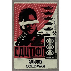 Trends International Call of Duty: Black Ops Cold War - Caution Framed Wall Poster Prints - 1 of 4