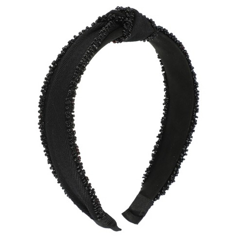 Unique Bargains Women's Bling Pearl Knotted Headband Accessories Hairband  1.18 Inch Wide 1 Pc : Target