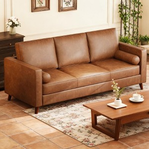 86" Oversized Couches for Living Room, Mid Century Modern 3-Seater Sofa with Deep Seat, Soft Back Cushions - 1 of 4