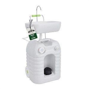 Hike Crew Portable Sink & Water Reserve - Hand Wash Station W/12 Gal Capacity Tank, Wheels & Handle - 1 of 4