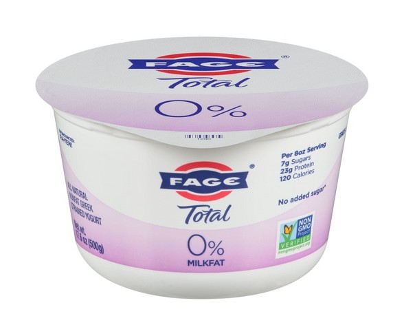 FAGE Total 0% Milk Plain Greek Yogurt - 17.6oz