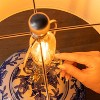 KTMBDW Chinoiserie Classic LED Table Lamp, Ceramic Vase Bedside Lamp for Bedroom, Living Room, Office, Blue & White - 4 of 4
