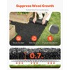 VEVOR Rubber Mulch for Landscaping, 2 Rolls Recycled Rubber Mulch Mat 96 x 22 in,Permanent Rubber Pathway,Natural-Looking Black Mulch Garden Edging - 3 of 4