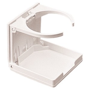 Sea Dog Adjustable Folding Drink Holder, White - Model 5882211 - Boat Equipment and Parts. - 1 of 1