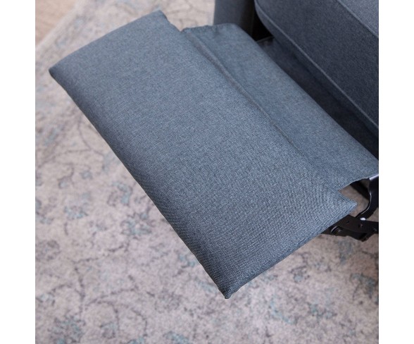 Heroma Swivel Glider Recliner Navy Blue - Abbyson Living