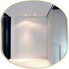 GlasFlength Decorative Wall Mirrors Oval Accent Mirror Wall Mirror Polished Mirror Decorative Mirror for Living Room, Gold, 33"*20"*1.1" - 4 of 4