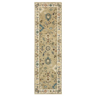 Oriental Weavers Francesca FR04E Beige / Multi Indoor Area Rug - 2'3" x 7'6"