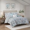 5pc Miley Seersucker Comforter Set with Throw Pillows Blue - Madison Park - image 2 of 4