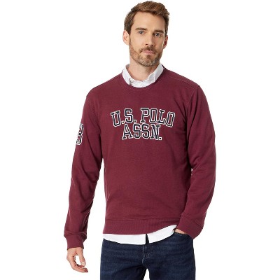 U.S. Polo Assn. Men's French Terry Graphic Applique Crewneck Sweatshirt