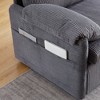 64.5" Corduroy Sleeper Sofa Bed with Pullout Bed - 3 of 4